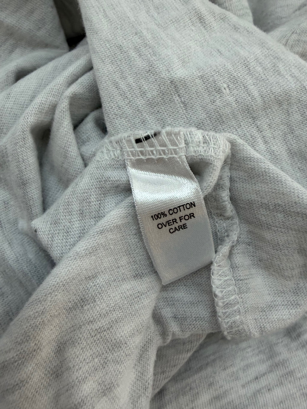League T-Shirts Small Light Gray Cotton