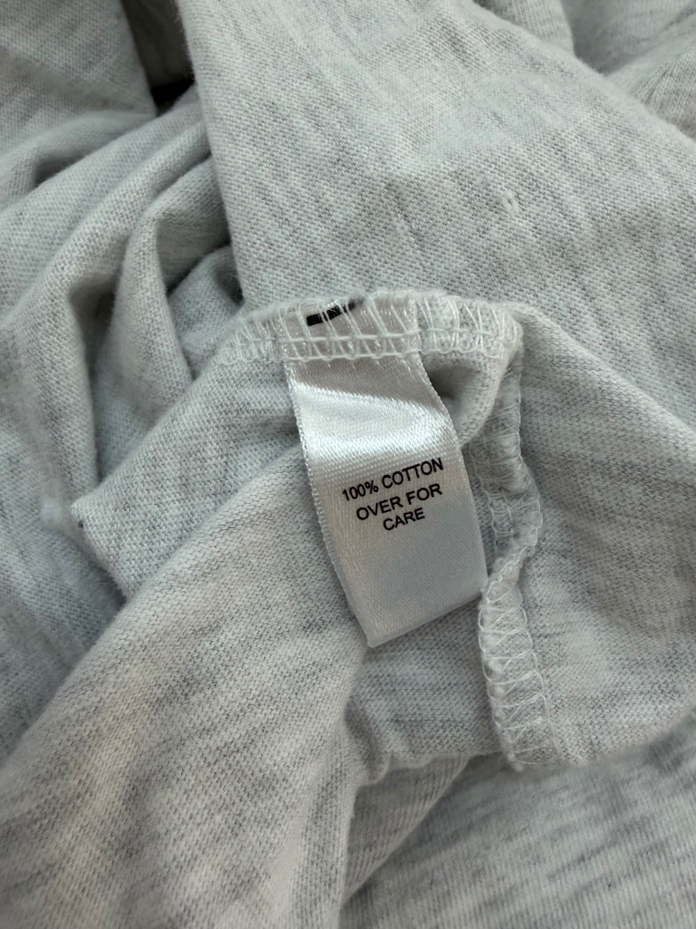 League T-Shirts Small Light Gray Cotton
