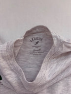 League T-Shirts Small Light Gray Cotton