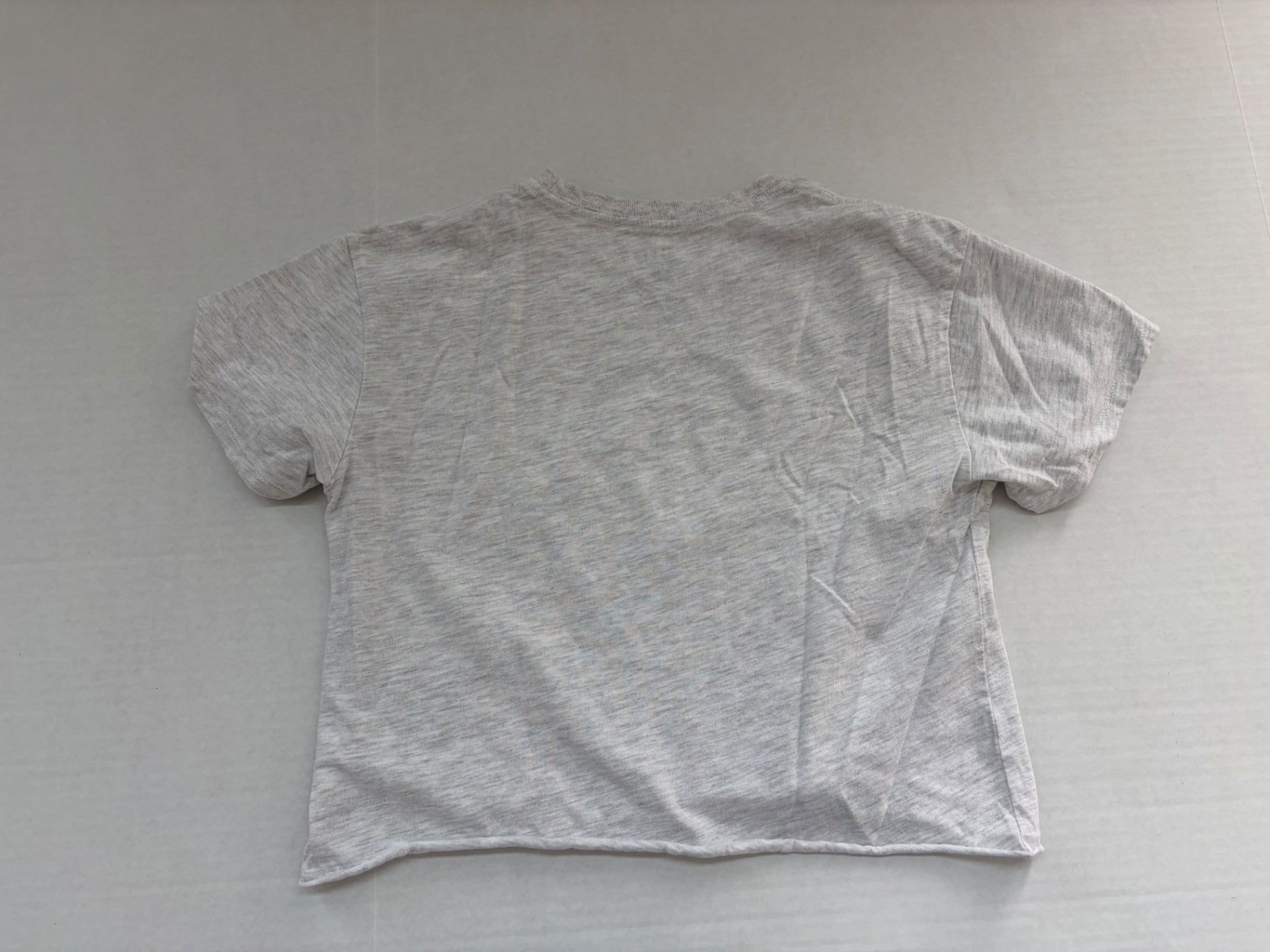 League T-Shirts Small Light Gray Cotton
