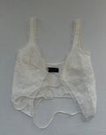 WHITE FOX Tops Extra Extra Small White Cotton