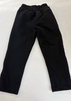 Unbranded Sweatpants Small Black Cotton, Polyester fiber, Spandex (outer); Fleece (inner lining)