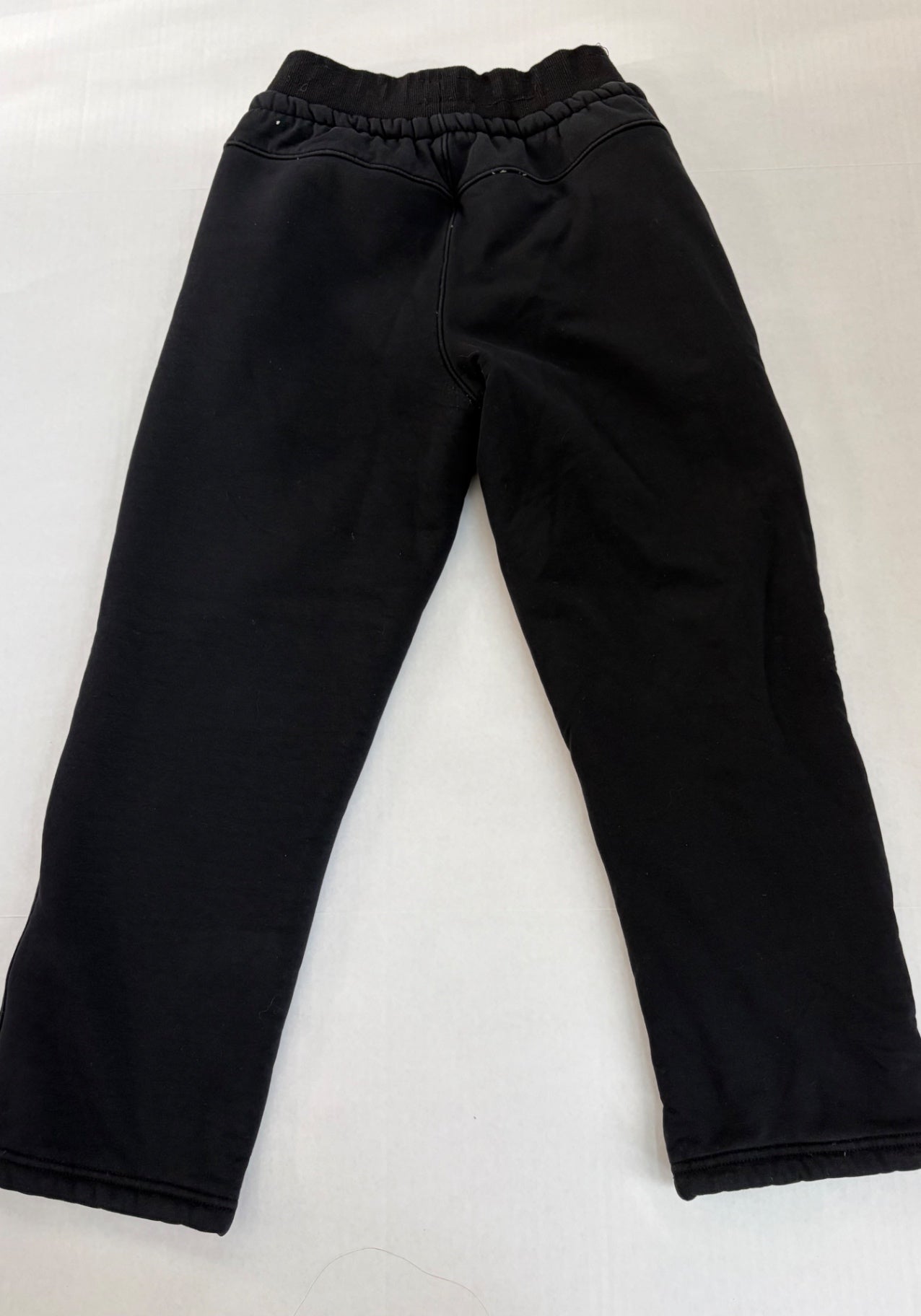 Unbranded Sweatpants Small Black Cotton, Polyester fiber, Spandex (outer); Fleece (inner lining)