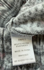 Unknown Pajamas Small Gray with pink and white accents Polyester and Spandex