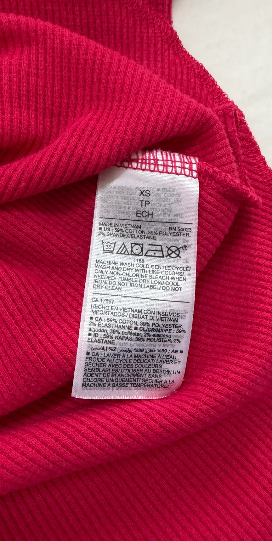 Old Navy Pajamas Extra Small Red Cotton/spandex/polyester
