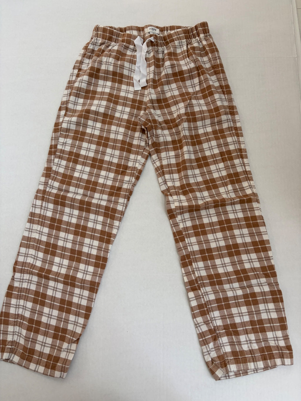JCREW Pajamas Extra Small Brown and beige checkered Cotton