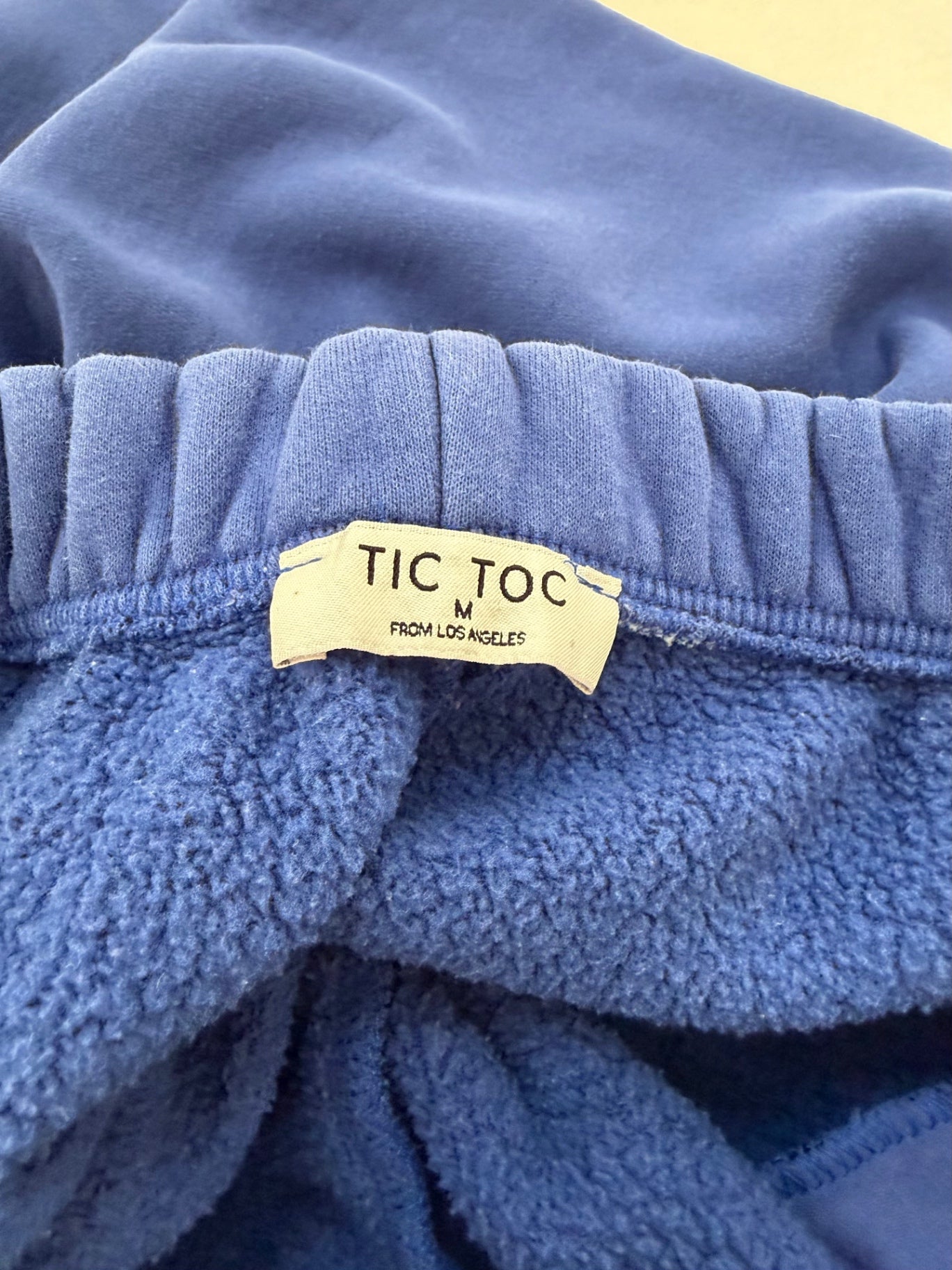 TIC TOC Sweatpants Medium Navy blueFleece, Soft fabric, polyester