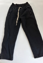 Unbranded Sweatpants Small Black Cotton, Polyester fiber, Spandex (outer); Fleece (inner lining)