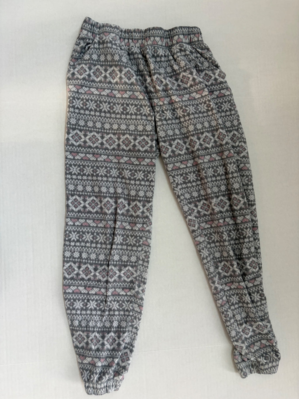Unknown Pajamas Small Gray with pink and white accents Polyester and Spandex