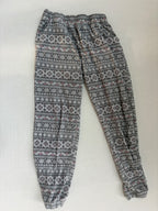 Unknown Pajamas Small Gray with pink and white accents Polyester and Spandex
