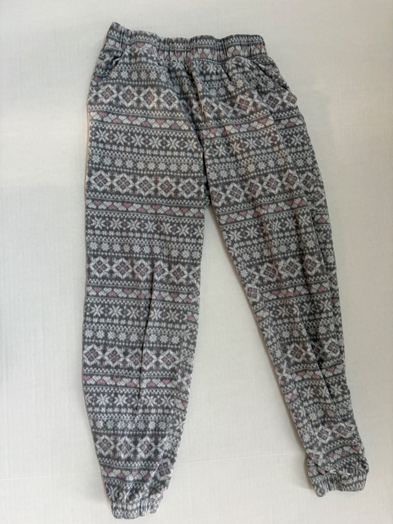 Unknown Pajamas Small Gray with pink and white accents Polyester and Spandex