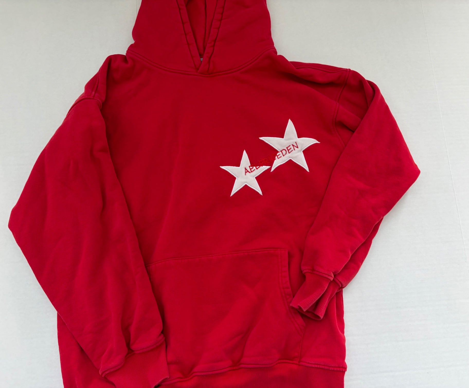 ELFRIC EDIN Sweatshirts/Hoodies Medium Red Cotton and Polyester