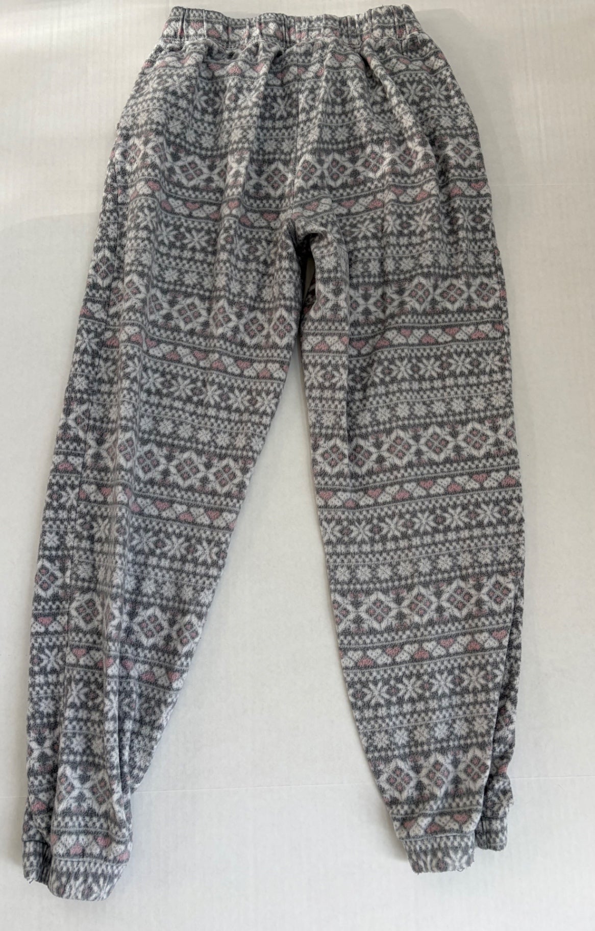 Unknown Pajamas Small Gray with pink and white accents Polyester and Spandex