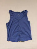 Pacsun Tops Small Blue Cotton, Polyester