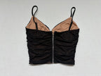 Forever 21 Tops Small Black and beige Mesh, polyester, spandex, elastane