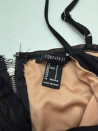 Forever 21 Tops Small Black and beige Mesh, polyester, spandex, elastane