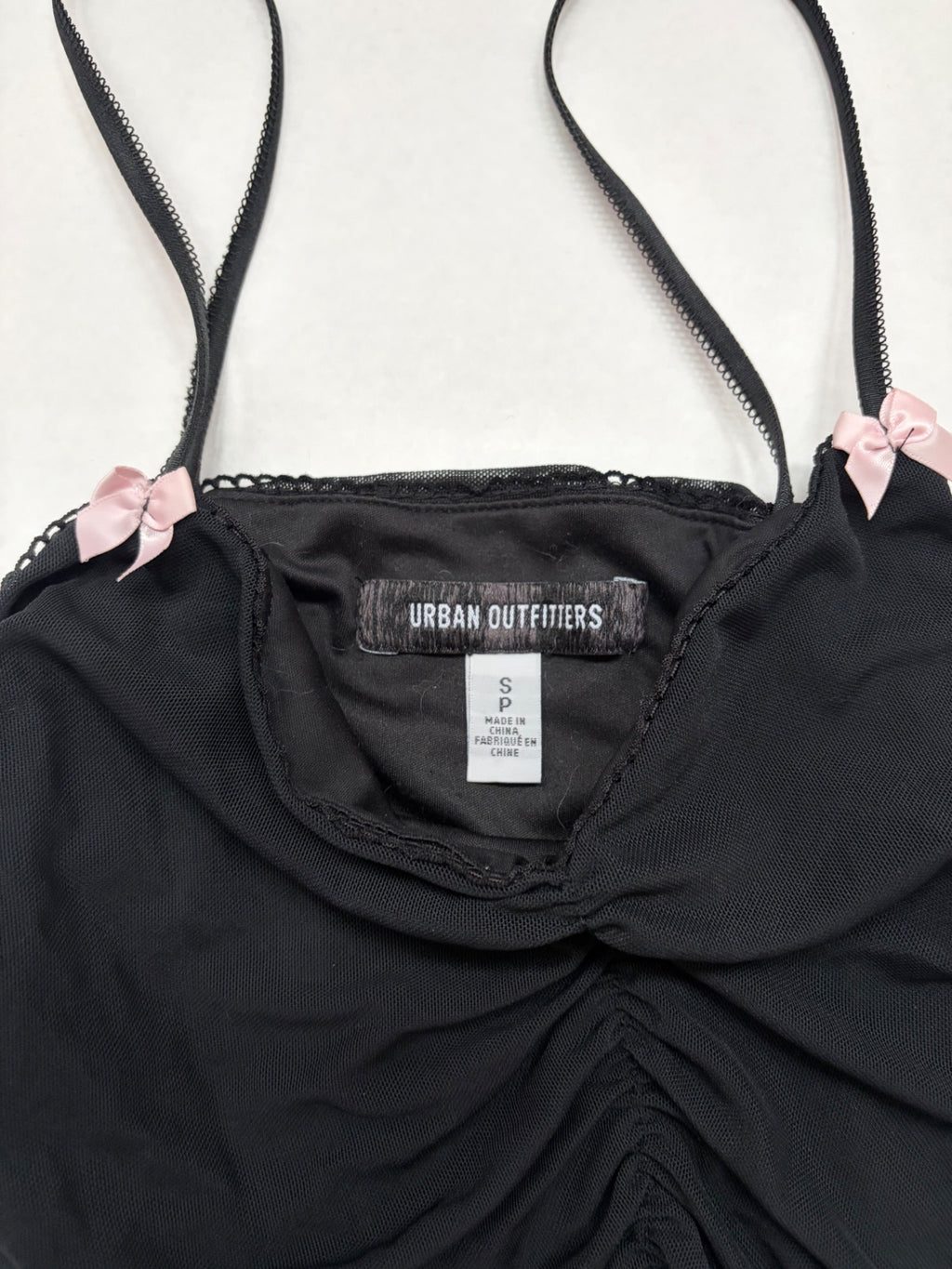 Urban Outfitters Tops Small Black Polyamide/Elastane/Polyester