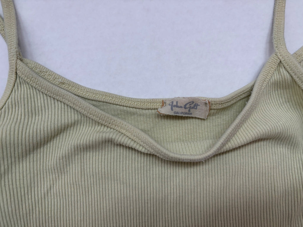 John Galt Tops One Size Lime Green Cotton