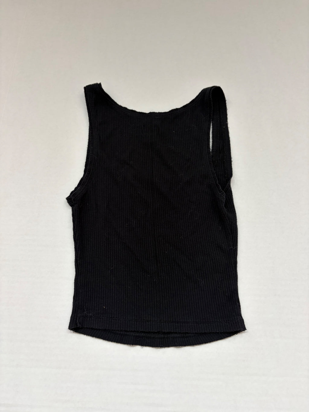 BDG Tops Small Black Ribbed fabric, polyester