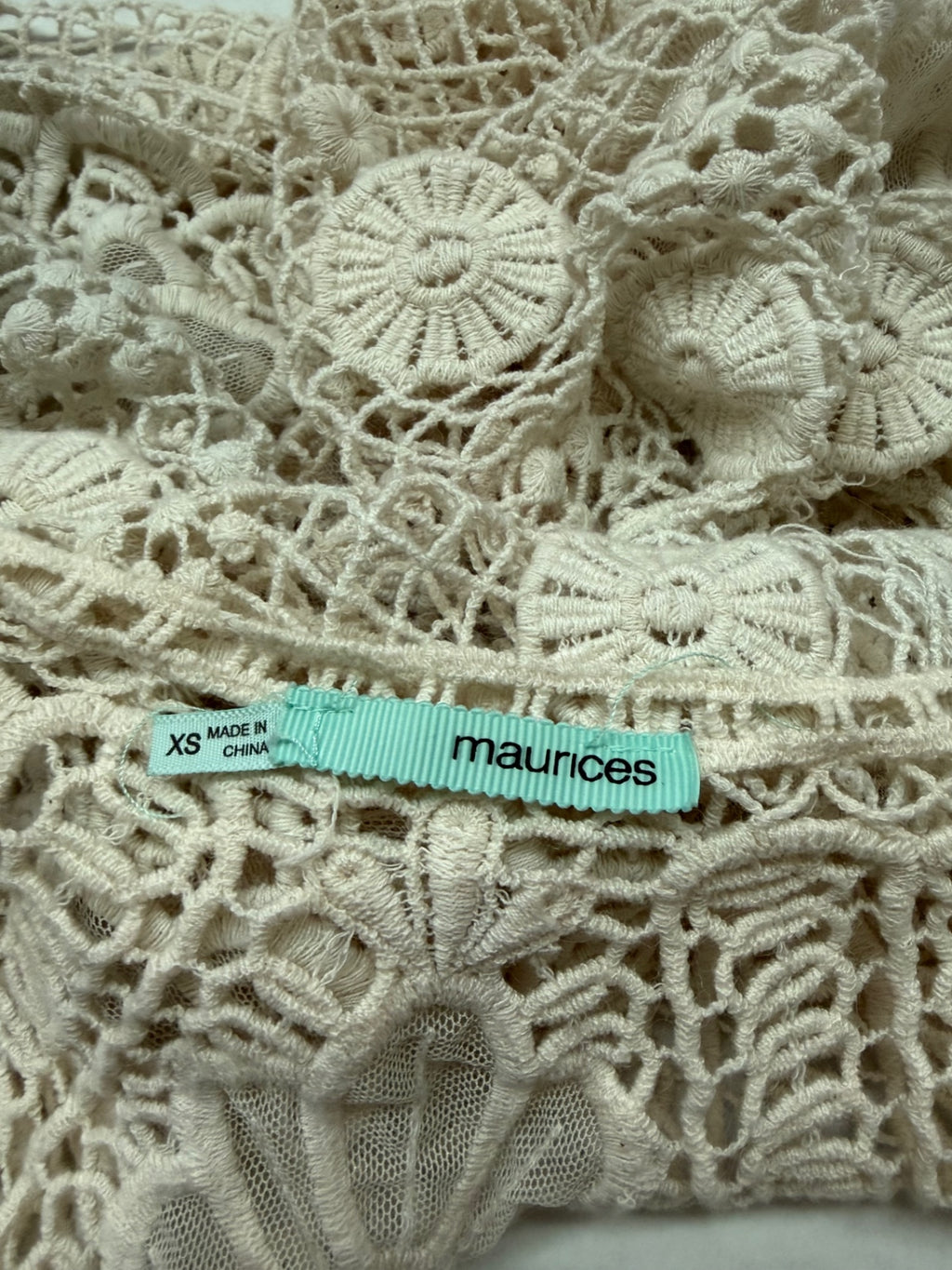 Maurices Jackets/Coats Extra Small Beige Cotton, nylon
