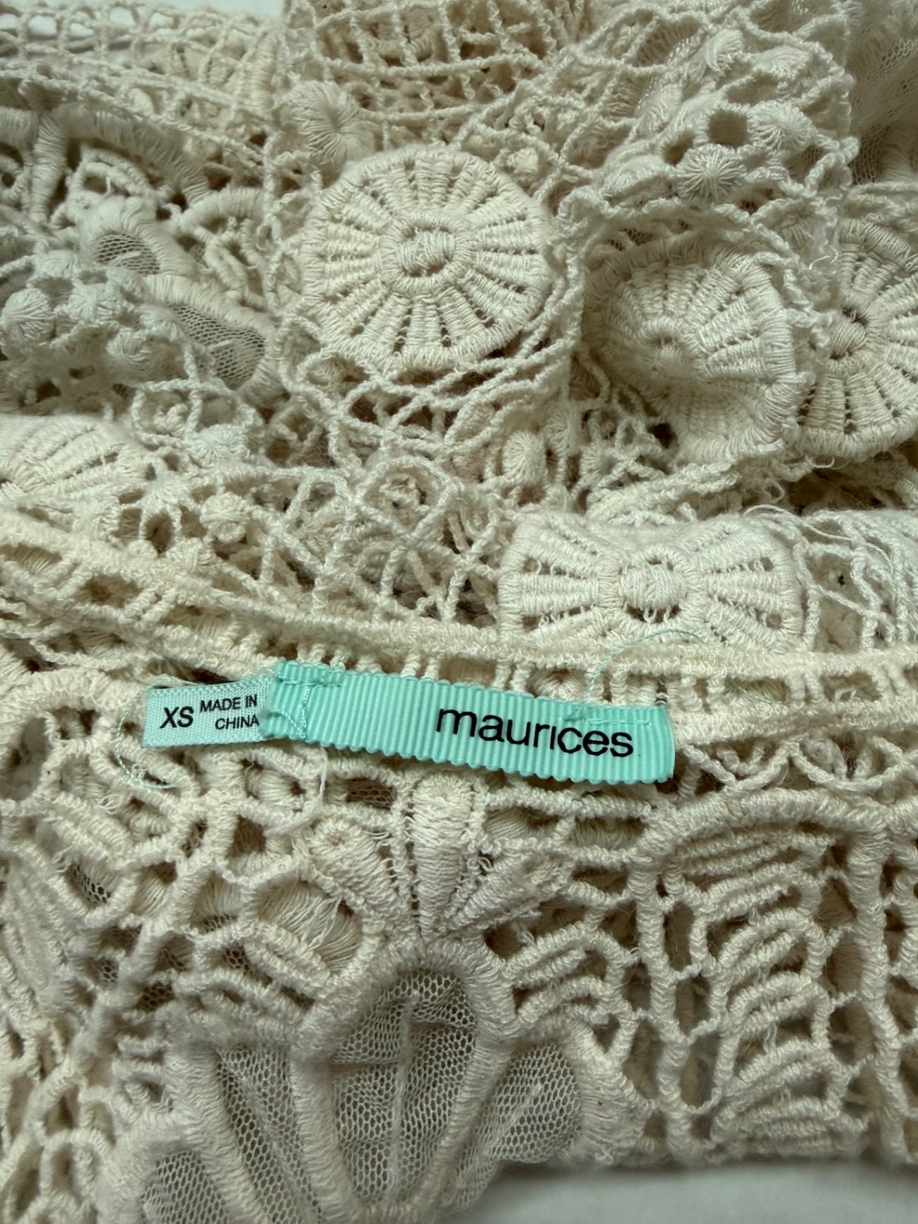 Maurices Jackets/Coats Extra Small Beige Cotton, nylon