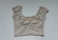 L.A. Hearts Tops Small Beige Rayon, Spandex, Polyester