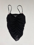 Urban Outfitters Tops Small Black Polyamide/Elastane/Polyester