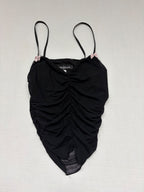 Urban Outfitters Tops Small Black Polyamide/Elastane/Polyester