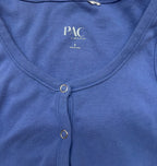 Pacsun Tops Small Blue Cotton, Polyester