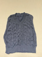 Shein Tops Small Blue Knit, acrylic