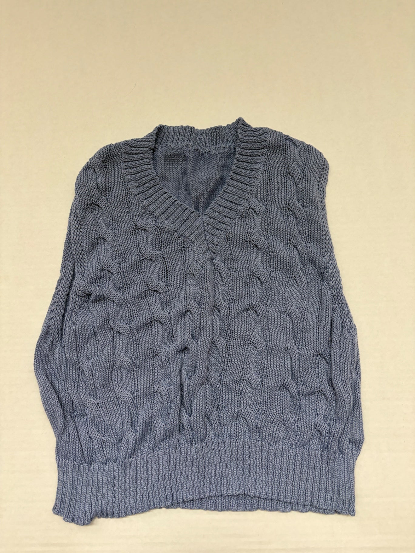 Shein Tops Small Blue Knit, acrylic