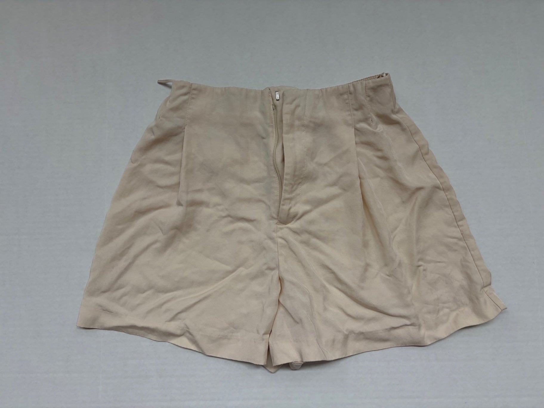 Zara Shorts Small Beige Polyester, Liocel