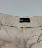 Zara Shorts Small Beige Polyester, Liocel