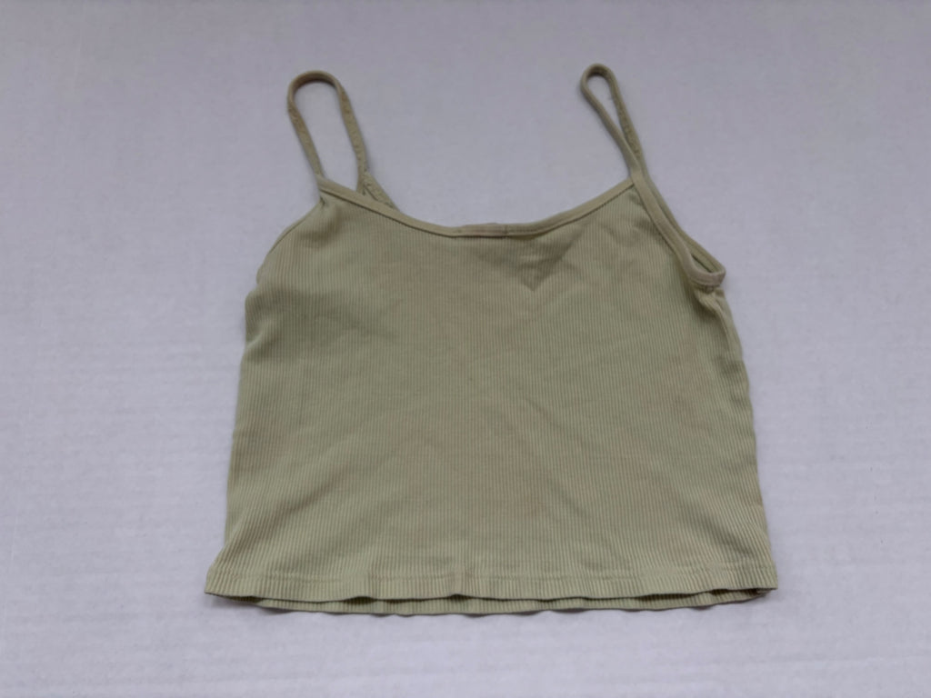 John Galt Tops One Size Lime Green Cotton