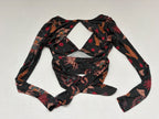 Urban Outfitters Tops Small Multicolor (Black, Red, Orange, and other shades)Polyester, Elastane, and possibly some printed fabric