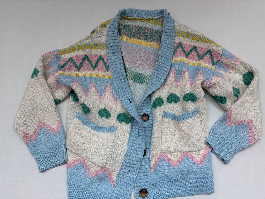 Unbranded Sweaters/Cardigans Medium Multicolored (mainly cream, pink, blue, green, yellow)Knitted fabric