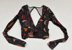Urban Outfitters Tops Small Multicolor (Black, Red, Orange, and other shades)Polyester, Elastane, and possibly some printed fabric