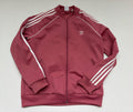 Adidas Sweatshirts/Hoodies Large Red Polyester, Elastane