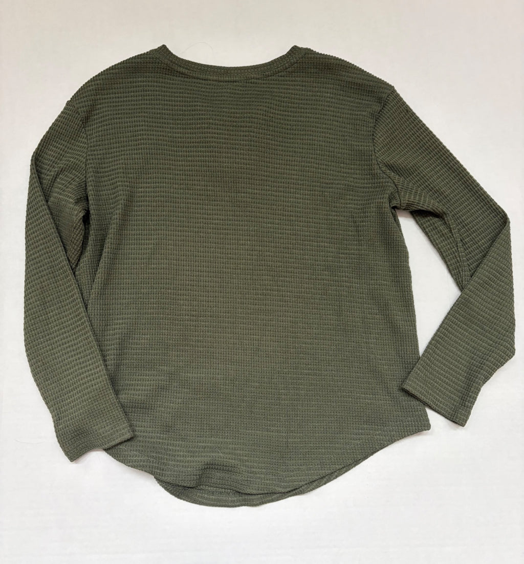 Time and Tru Tops Medium Olive green Polyester, Spandex