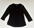 Jones New York Tops Medium Black Polyester