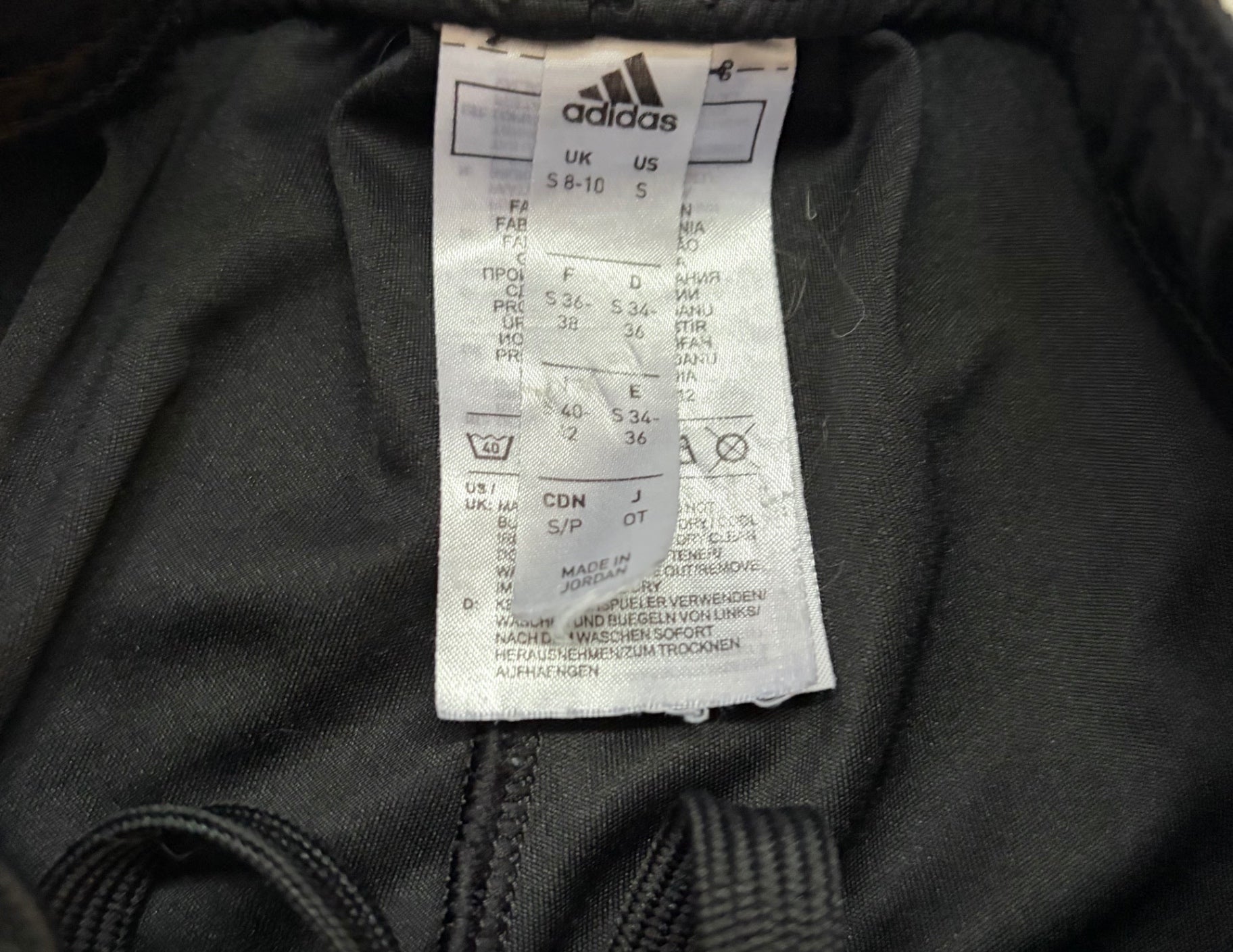 Adidas Shorts Small Black and White Polyester