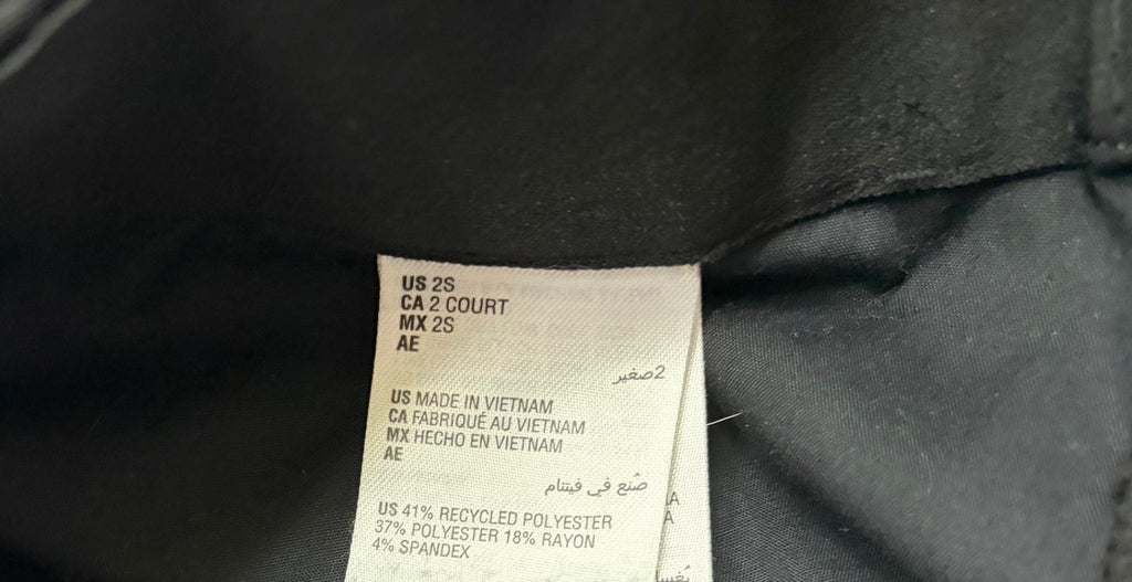 I.N.C. Pants 2S Black Polyester, Rayon, Spandex blend