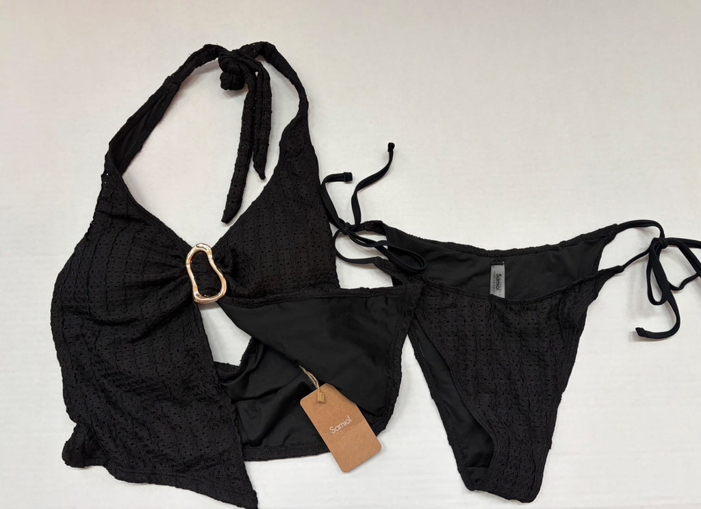 Samiol Swim Medium Black Polyester, Spandex
