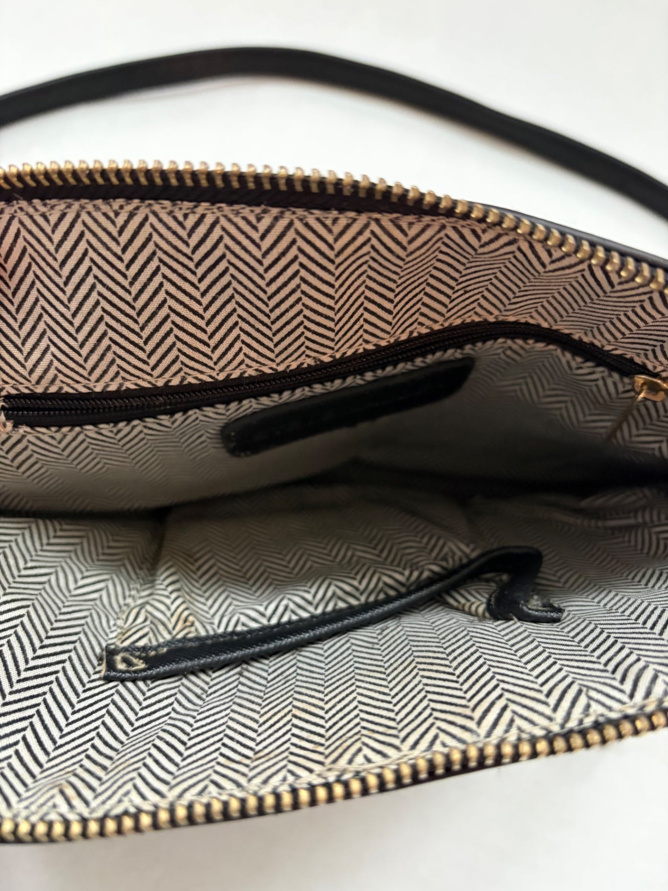 Steve Madden Accessories Small Black Saffiano Leather