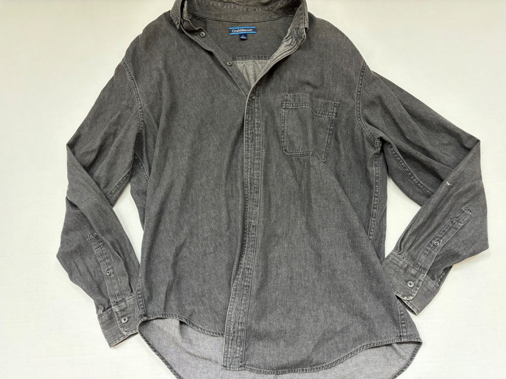 Croft&Barrow Shirts Large Gray Cotton