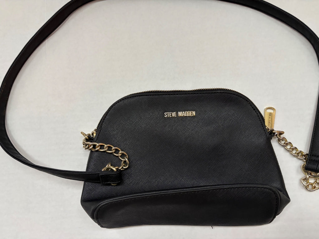 Steve Madden Accessories Small Black Saffiano Leather