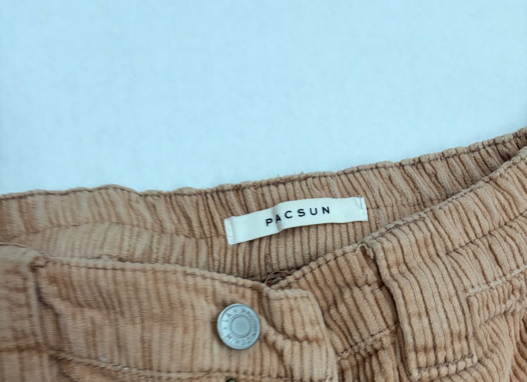 Pacsun Pants Small Beige/Tan Cotton, Corduroy