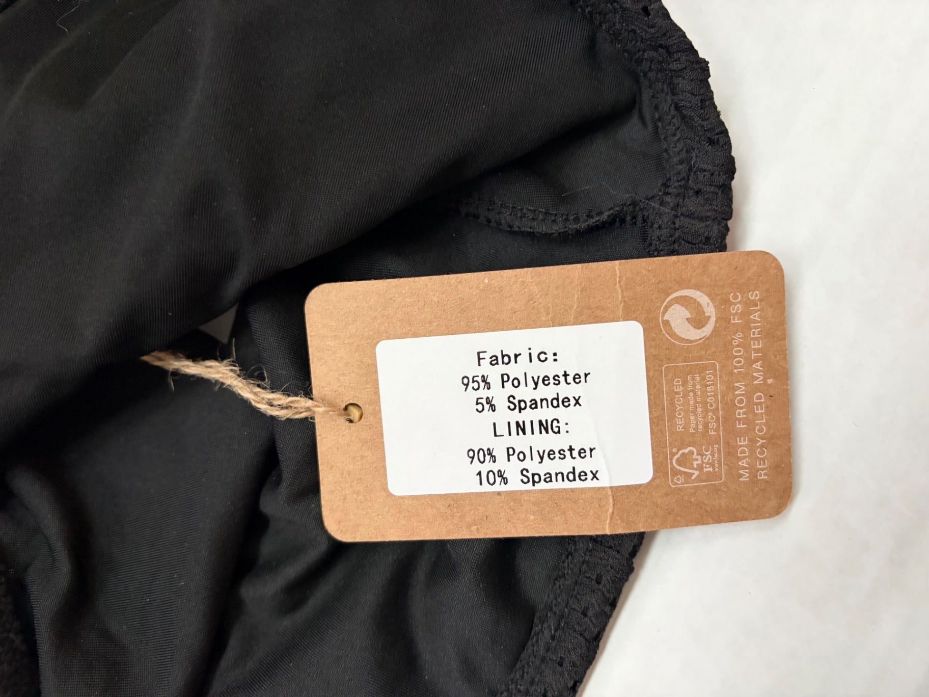 Samiol Swim Medium Black Polyester, Spandex