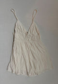 Garage Dresses Small Cream/Beige Rayon