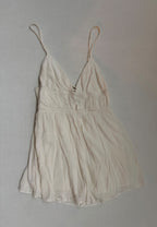 Garage Dresses Small Cream/Beige Rayon